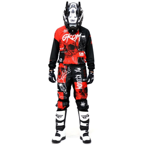 Grom Штаны кроссовые MX Religion red в Москве